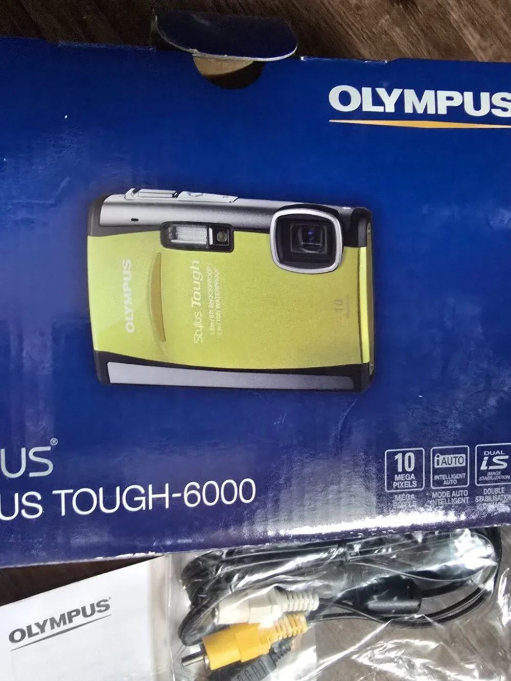 Olympus Stylus Tough 6000 Box Manuals Cable Kit Only NO CAMERA Replacement Packa